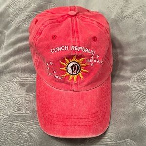 New Key West weathered Conch Republic adjustable hat. Rare find. NWOT